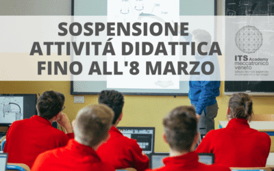 ATTENZIONE: SOSPENSIONE DELLE ATTIVITÁ DIDATTICHE FINO ALL’8 MARZO