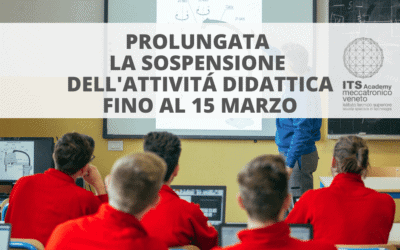 SI PROLUNGA LA SOSPENSIONE DELLE ATTIVITÁ DIDATTICHE FINO AL 15/3/2020