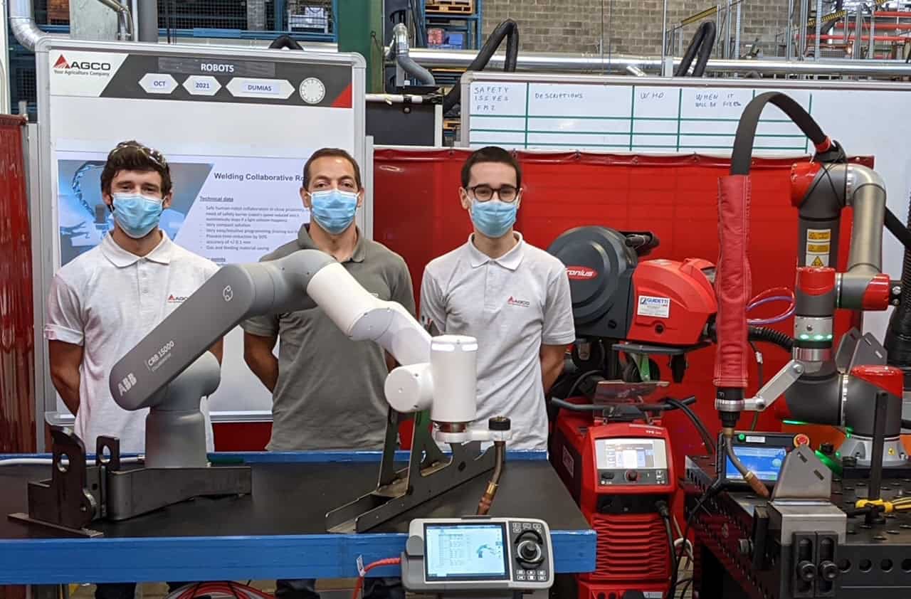 AGCO_da sin. Giacomo Thiella Giuliano Dall'Igna Stefano Busa Robotica collaborativa